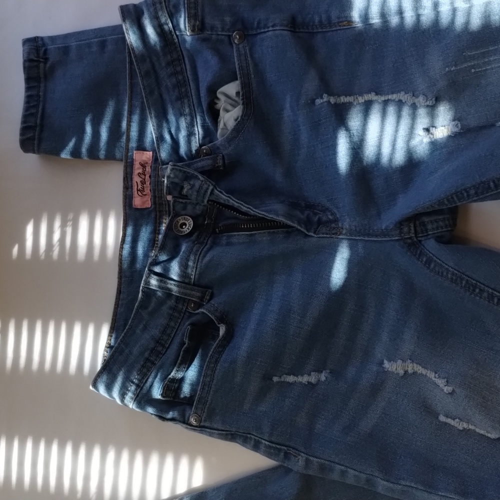 True luck jeans women's size 5/6 stretchy straight leg jeans‎